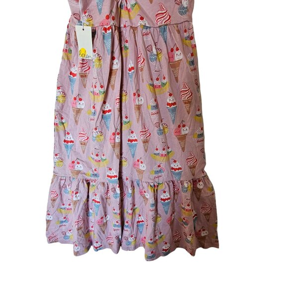 Mini Boden Tiered Jersey Maxi Dress French Pink Ice Cream Girls 11 12 Years NWT - Picture 10 of 11